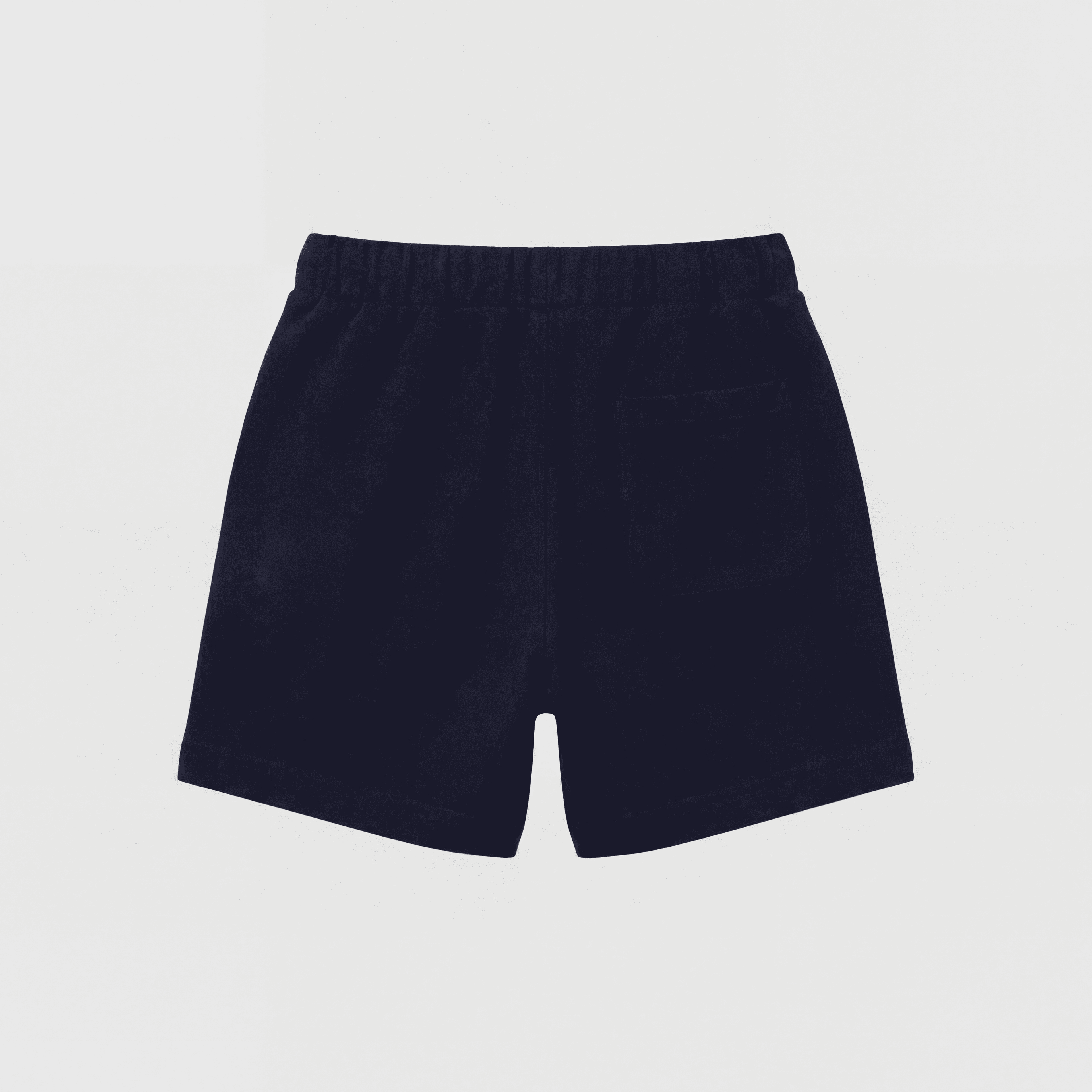 Dark Blue Cotton Shorts