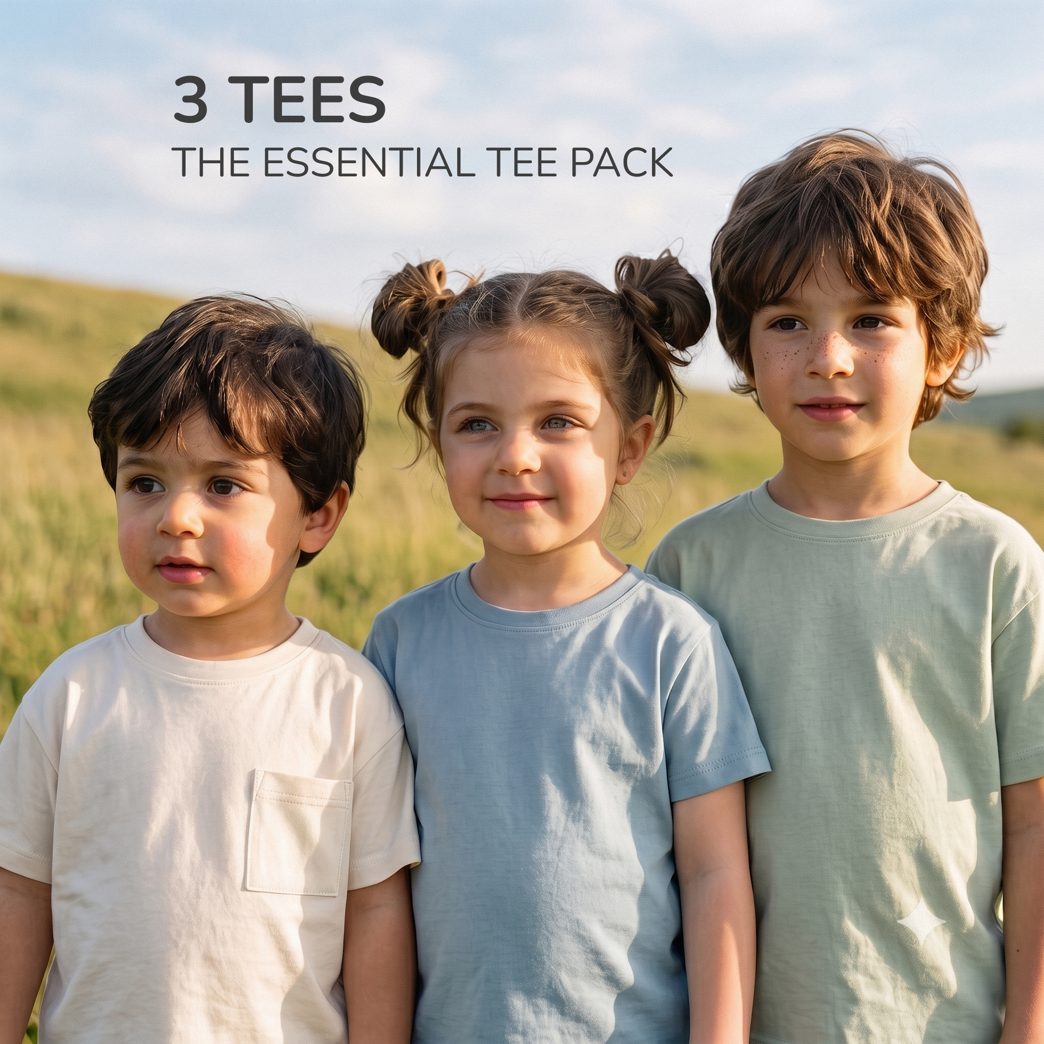 Komfy Essential Tee Pack - 3 Oversized Unisex Tees