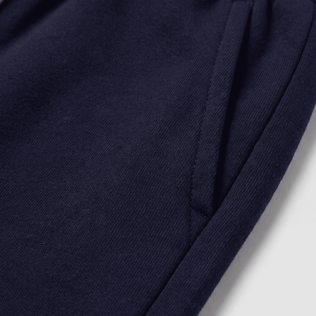 Dark Blue Cotton Shorts